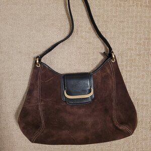 Cole Haan Brown Suede Shoulder Bag